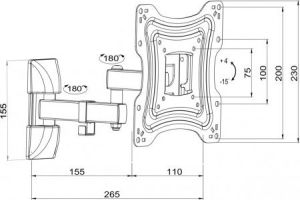 Art Uchwyt ścienny AR-83 10'' - 42'' 3