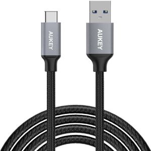 Kabel USB Aukey USB-A - USB-C 2 m Czarny (CB-CD3) 1