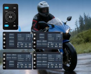 Radio samochodowe Canva Carpuride W702 Plus Ekran motocyklowy 7" CarPlay BT Audio Wodoszczelny 9