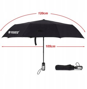 ER4 Parasol parasolka męska damska parasol składany automat XL mocna+pokrowiec (5907190109863) 2