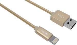 Kabel USB Kanex USB-A - Lightning 1.2 m Złoty (K157-1160-GD4F) 1