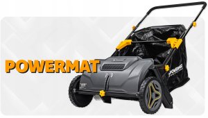 Powermat ZBIERACZ DO LIŚCI ZAMIATARKA RĘCZNA 530 MM DO LIŚCI TRAWY Z KOSZEM 100 L 9