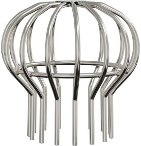 vidaXL Osłona na liście rynny 2 pcs srebrny 110 mm Stal nierdzewna 2