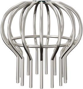 vidaXL Osłona na liście rynny 2 pcs srebrny 110 mm Stal nierdzewna 5