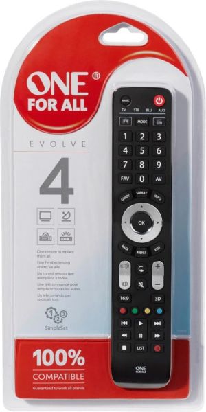 Pilot RTV One For All Uniwersalny pilot TV do obsługi 4 urządzeń (URC7145) 2