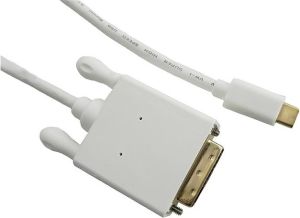 Kabel USB Qoltec USB-C - DVI-D 2 m Biały (50417) 2