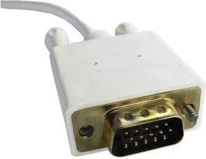 Kabel USB Qoltec USB-C - D-Sub (VGA) 1 m Biały (50418) 1