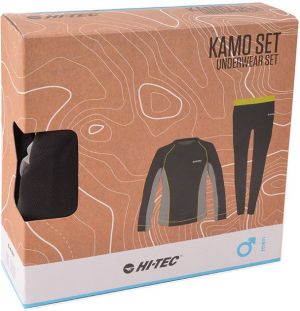 Hi-Tec Bielizna męska zestaw KAMO SET czarno-szara r. L 5