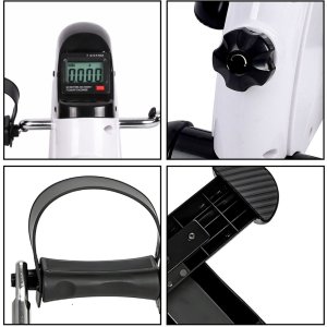 Rower stacjonarny Lean Mini Rowerek Treningowy Rower Rehabilitacyjny Trenażer Na Ręce I Nogi LCD 7