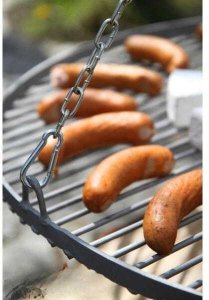 CookKing Grill na trójnogu z kołowrotkiem 200 cm, LARGO, ruszt stal naturalna, 70 cm | TYLETEGOTU 4