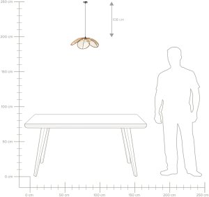 Lampa wisząca Beliani NIGUA Rattan Naturalny (633085 Bel) 6