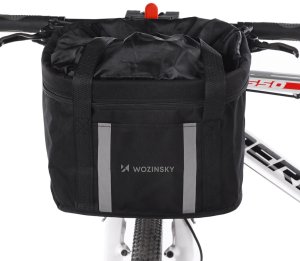 Wozinsky Kosz na rower materiałowy duży - czarny (5907769385308) 6