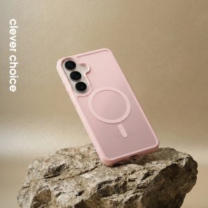 Crong Crong Hybrid Matte Magnetic - Etui MagSafe Samsung Galaxy A37 / A36 (różowy) 3