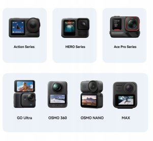 Pokrowiec Telesin Etui pokrowiec futerał Hard Case Eva na kamerę Gopro Insta360 Dji Action / S6-prc-24og (SB11558) 5