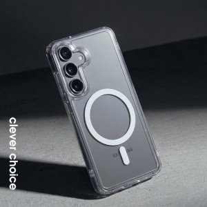 Crong Crong Hybrid Clear Magnetic - Etui MagSafe Samsung Galaxy A37 / A36 (przezroczysty) 2