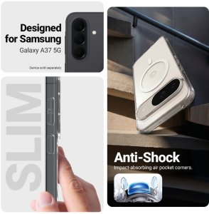 Crong Crong Hybrid Clear Magnetic - Etui MagSafe Samsung Galaxy A37 / A36 (przezroczysty) 3