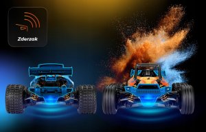 Overmax Samochód Zdalnie Sterowany X-Horizon 4X4 30 Km/H LED 100M + Obudowa 8