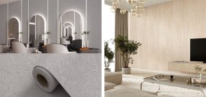 DMS Panel dekoracyjny samoprzylepny PCV beżowy beton 280x60 cm 2