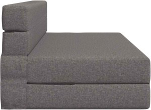 vidaXL Rozkładana z funkcją łóżka Jasnoszary 203 x 152 x 15 cm 3