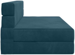 vidaXL Rozkładana z funkcją łóżka Niebieski 203 x 152 x 15 cm 3