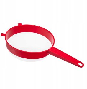 Altom Sitko kuchenne plastikowe czerwone drobne oczka 15cm 1szt 2