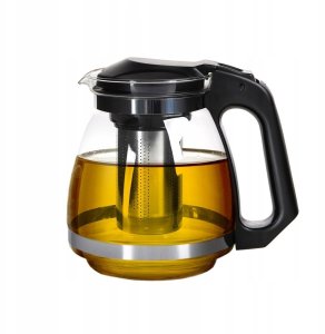 Altom Dzbanek szklany z zaparzaczem metalowym do herbaty i ziół 1,5L 1szt 4