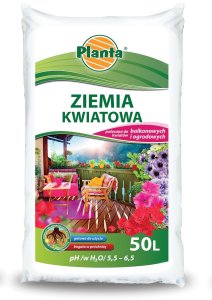 Planta Planta ziemia do kwiatów balkonowych i ogrodowych ph 5,5-6,5 50L 3