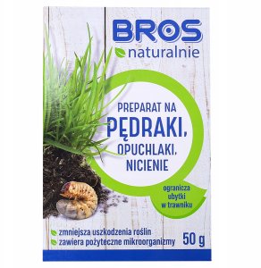 Bros Preparat na pędraki opuchlaki nicienie zwiększa odporność roślin 50g 2