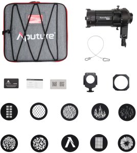 Zestaw studyjny Aputure Aputure Spotlight Mini Kit with 19° Lens 2
