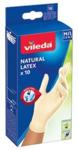 Vileda Rękawice lateksowe Natural Latex* M/L 10 szt. 10
