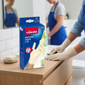Vileda Rękawice lateksowe Natural Latex* M/L 10 szt. 6