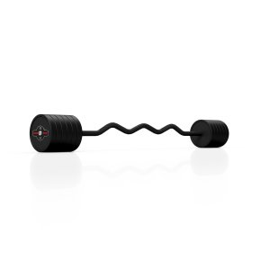 Marbo Sport Sztanga łamana gumowana 50 kg gryf EZ MARBO SPORT czarny mat 2