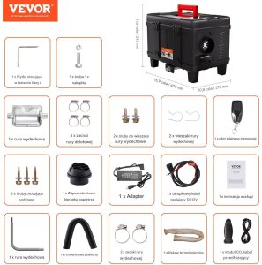 Skan Ogrzewanie postojowe diesel 5-8kW 12/24V Bluetooth pilot do auta garażu 2