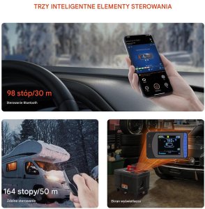 Skan Ogrzewanie postojowe diesel 5-8kW 12/24V Bluetooth pilot do auta garażu 7