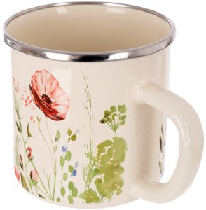 Fl1 Kubek emaliowany kremowy MAKI 400 ml 3