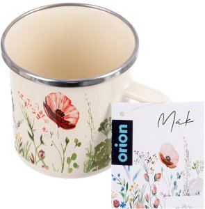 Fl1 Kubek emaliowany kremowy MAKI 400 ml 6