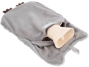 Springos Termofor w pokrowcu szary SOWA 600 ml 5