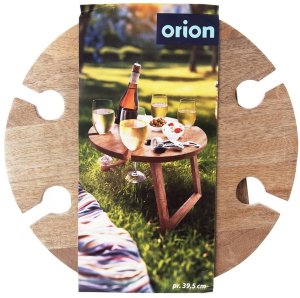 vidaXL Stolik piknikowy na wino drewniany składany MANGO 39,5x24,5cm 8