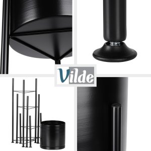 Vilde Kwietnik metalowy czarny 3 szt. 4