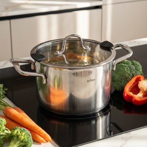 Orion Garnek stalowy z pokrywką VENICE 18 cm, 2,3 l 2