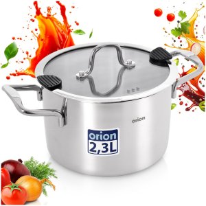 Orion Garnek stalowy z pokrywką VENICE 18 cm, 2,3 l 8