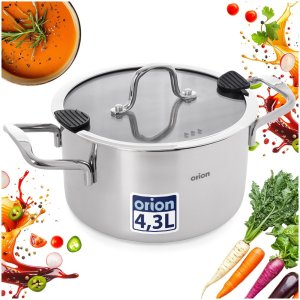 Orion Garnek stalowy z pokrywką VENICE 22 cm, 4,3 l 7