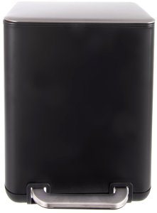 Kosz na śmieci Stefanplast Kosz na śmieci z pedałem stalowy czarny BLACK 6 l 5
