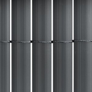 Springos Osłona PVC maskująca na balkon, taras, ogrodzenie 300x100 cm ciemnoszara Uniwersalny 11