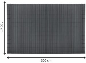 Springos Osłona PVC maskująca na balkon, taras, ogrodzenie 300x100 cm ciemnoszara Uniwersalny 19