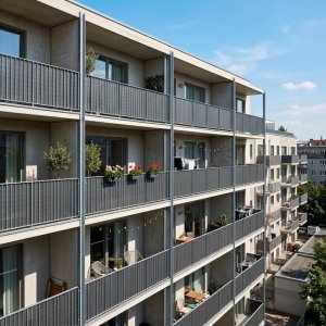 Springos Osłona PVC maskująca na balkon, taras, ogrodzenie 300x100 cm ciemnoszara Uniwersalny 2