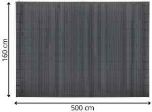 Springos Osłona PVC maskująca na balkon, taras, ogrodzenie 500x160 cm ciemnoszara Uniwersalny 19