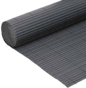 Springos Osłona PVC maskująca na balkon, taras, ogrodzenie 500x160 cm ciemnoszara Uniwersalny 10