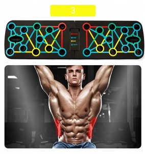 Deska do pompek Uchwyty ćwiczeń Pompki push up Solidna 16w1 Multifunkcyjna 4