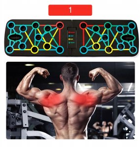 Deska do pompek Uchwyty ćwiczeń Pompki push up Solidna 16w1 Multifunkcyjna 9